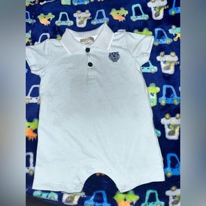 KENZO KIDS Pale Blue Tiger Polo Shortie